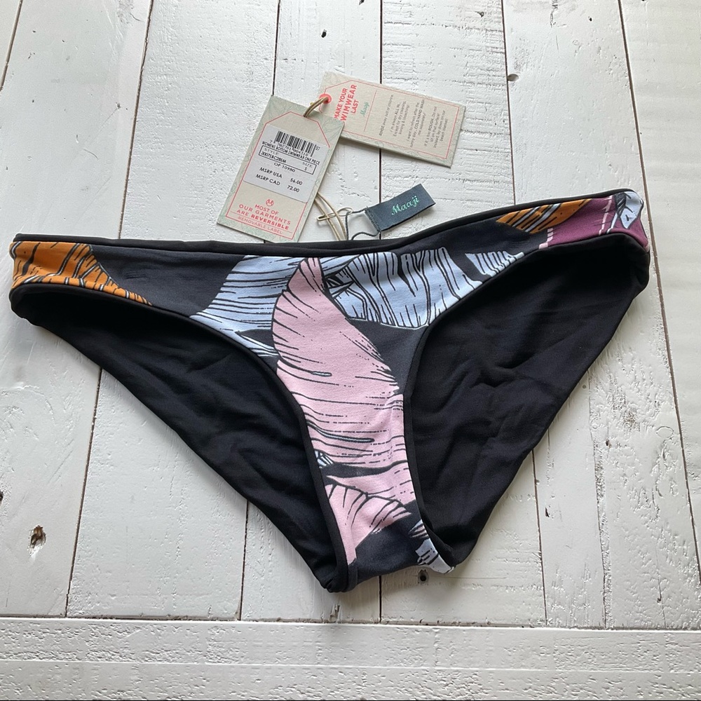 NWT Maaji reversible bikini bottom sz S